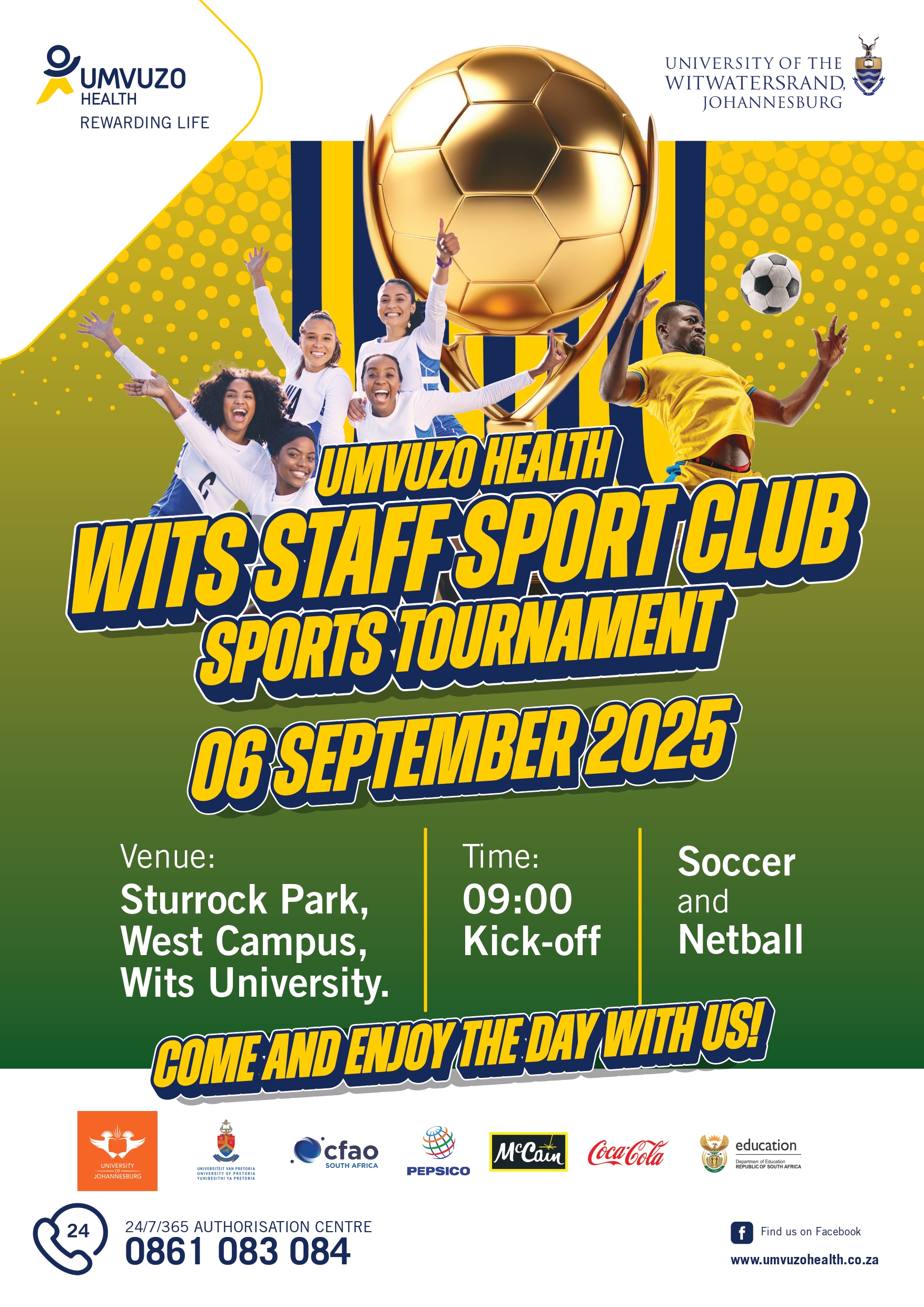 Staff Sport Tournament co-hosted by Umvuzo and Wits Staff Sport Club